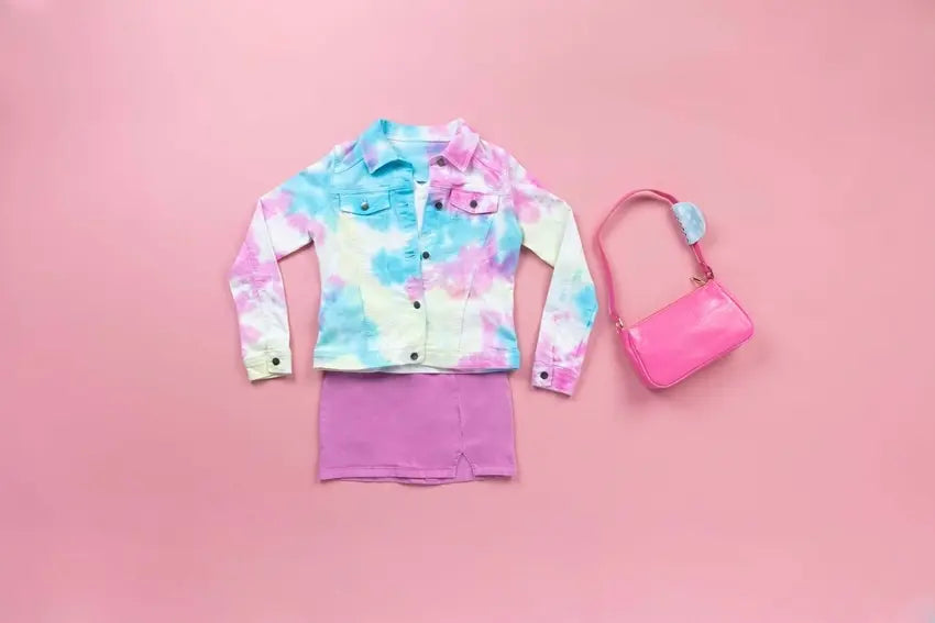 DIY Statement Colored Denim with Tie Dye