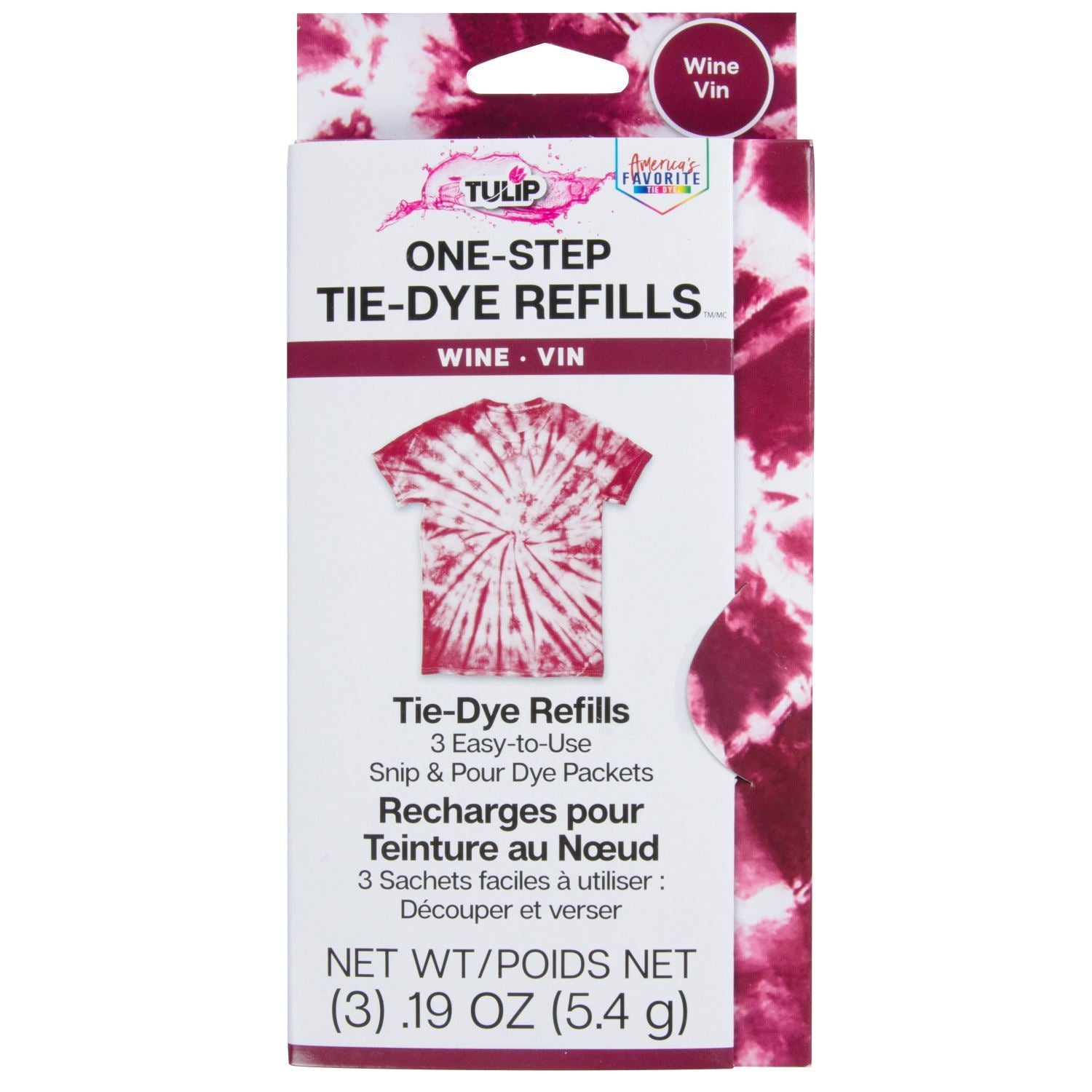 Picture of 47333 One-Step Tie-Dye Refills Wine