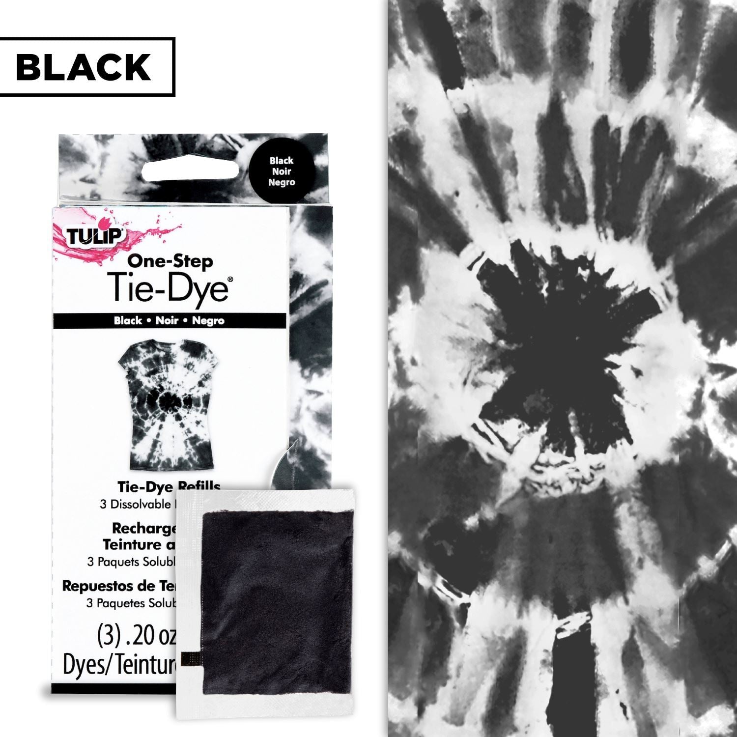 Picture of 29038 One-Step Tie-Dye Refills Black