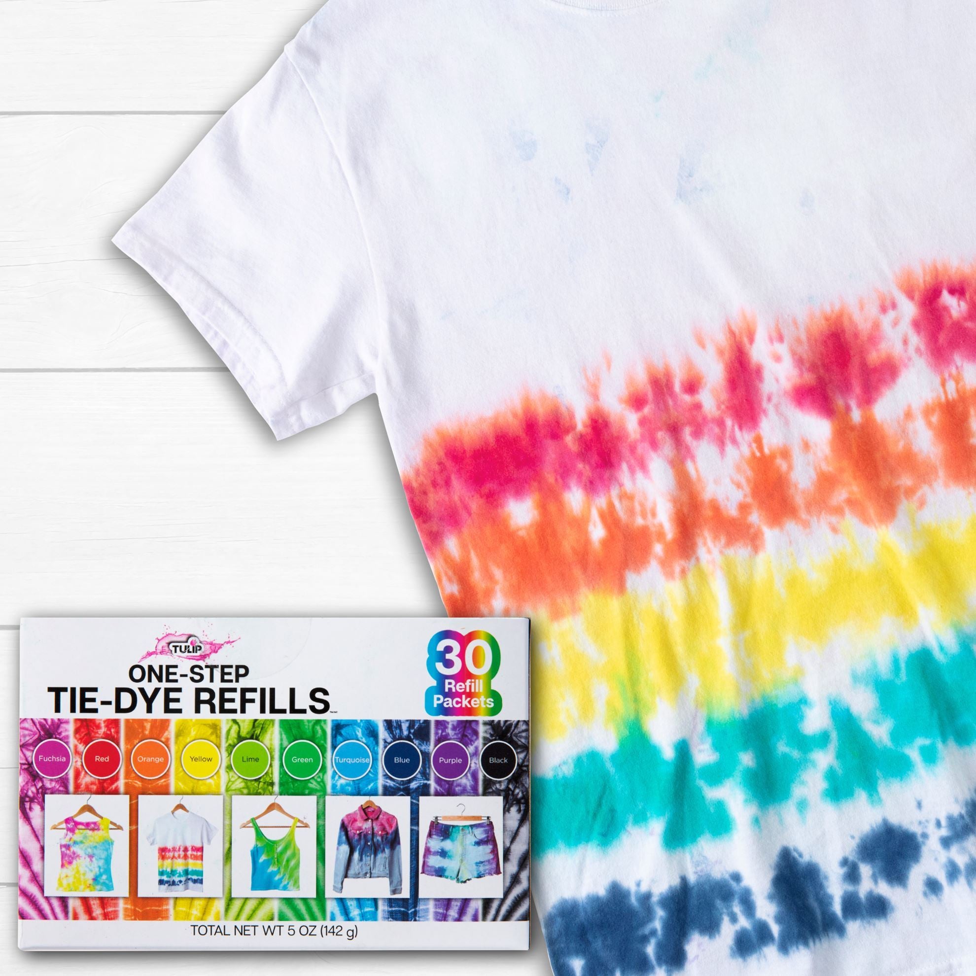 Picture of 45597 Tulip Tie-Dye Refills Rainbow 30 Pack