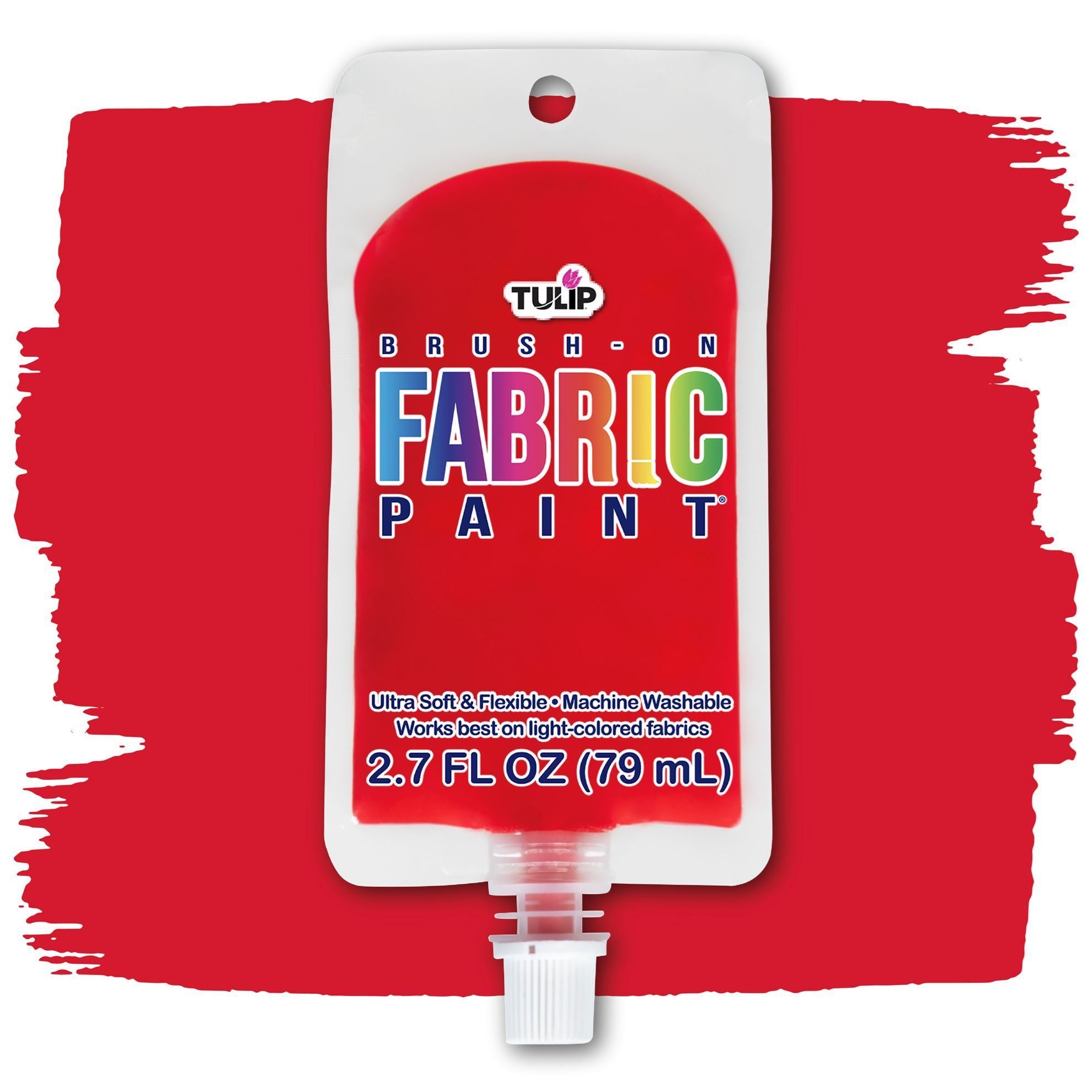 Picture of 49855 Tulip Brush-On Fabric Paint Red 2.7 fl. oz.