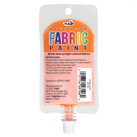 Picture of 49863 Tulip Brush-On Fabric Paint Orange 2.7 fl. oz.