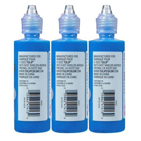 Picture of 37565 Tulip Puff Paint Slick Royal Blue, Multi-Surface Craft Paint, 4 fl. oz. 3 Pack