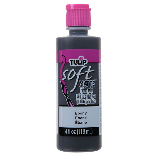 Picture of 47939                               TULIP SOFT FABRIC PAINT MATTE EBONY 4OZ           