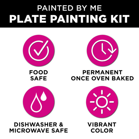 Picture of 49552 Tulip Painted By Me Plate Painting Kit 4 Pack