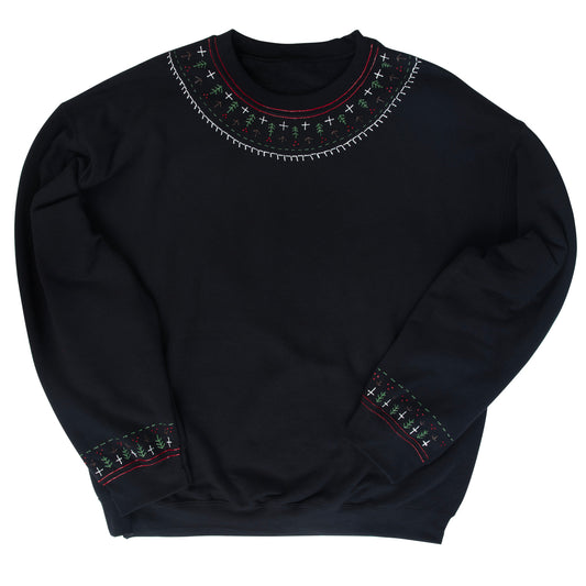 DIY Holiday Sweater Series: Faux Embroidery