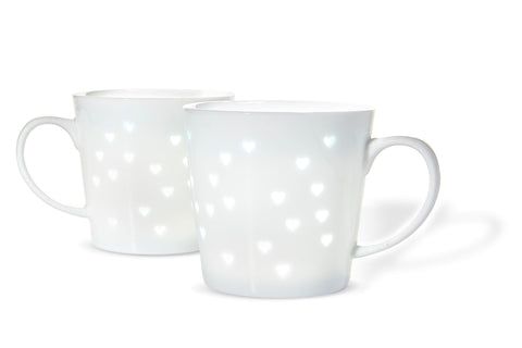 Picture of 50350 Tulip Transparent Mugs Hearts 2 Pack