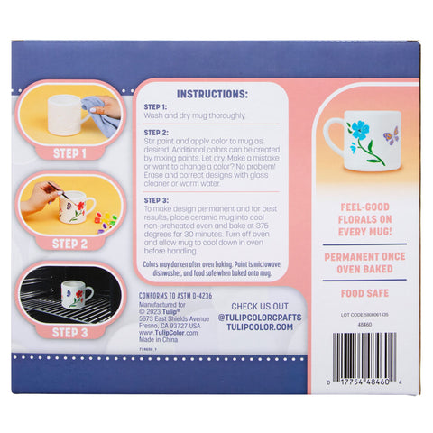 Picture of 48460 Tulip Painted by Me Buds & Blossoms 4-Pc. Mug Kit
