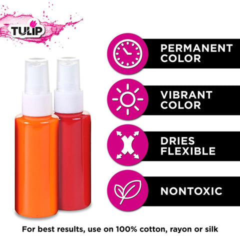 Picture of 29069 Tulip Fabric Spray Paint Rainbow 1.9 fl. oz. 9 Pack
