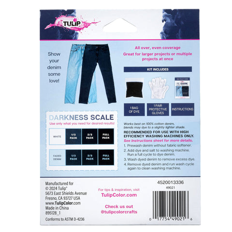 Picture of 49021 Tulip Re-Dark Denim Fabric Dye Kit