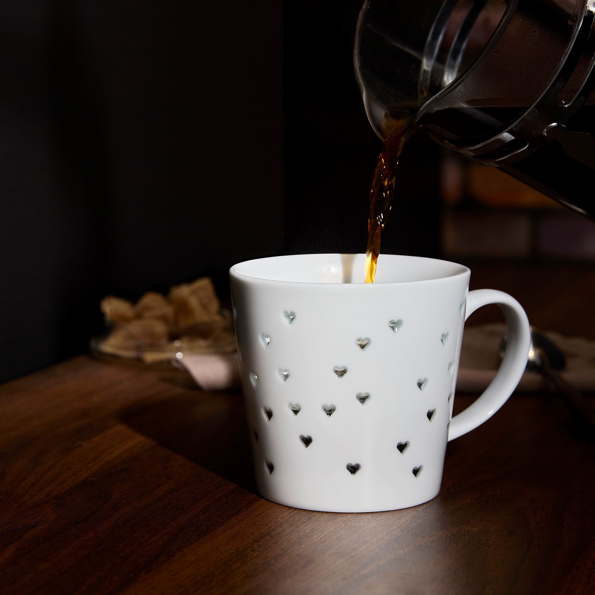 Picture of 50350 Tulip Transparent Mugs Hearts 2 Pack