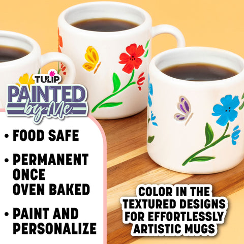 Picture of 48460 Tulip Painted by Me Buds & Blossoms 4-Pc. Mug Kit