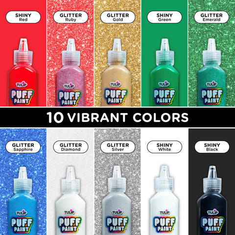 Picture of 49768                               TULIP PUFF PAINT GLITTER 10PK                     