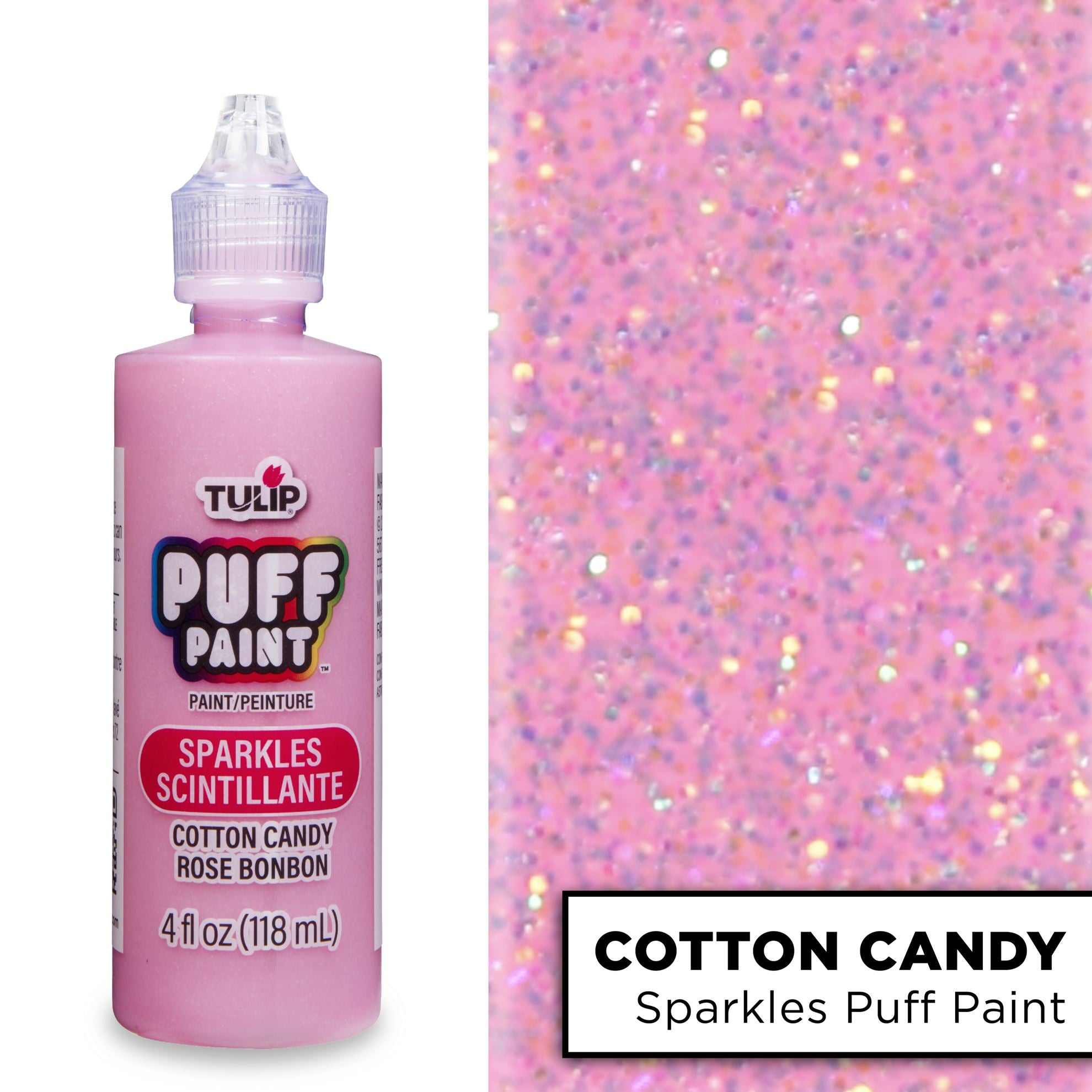 Picture of 20740 Tulip Dimensional Fabric Paint Sparkles Cotton Candy 4 oz.