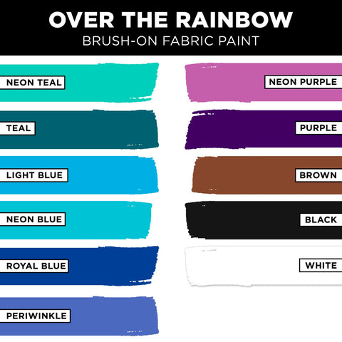 Picture of 47904 Tulip Brush-On Fabric Paint Over The Rainbow 48 Pack