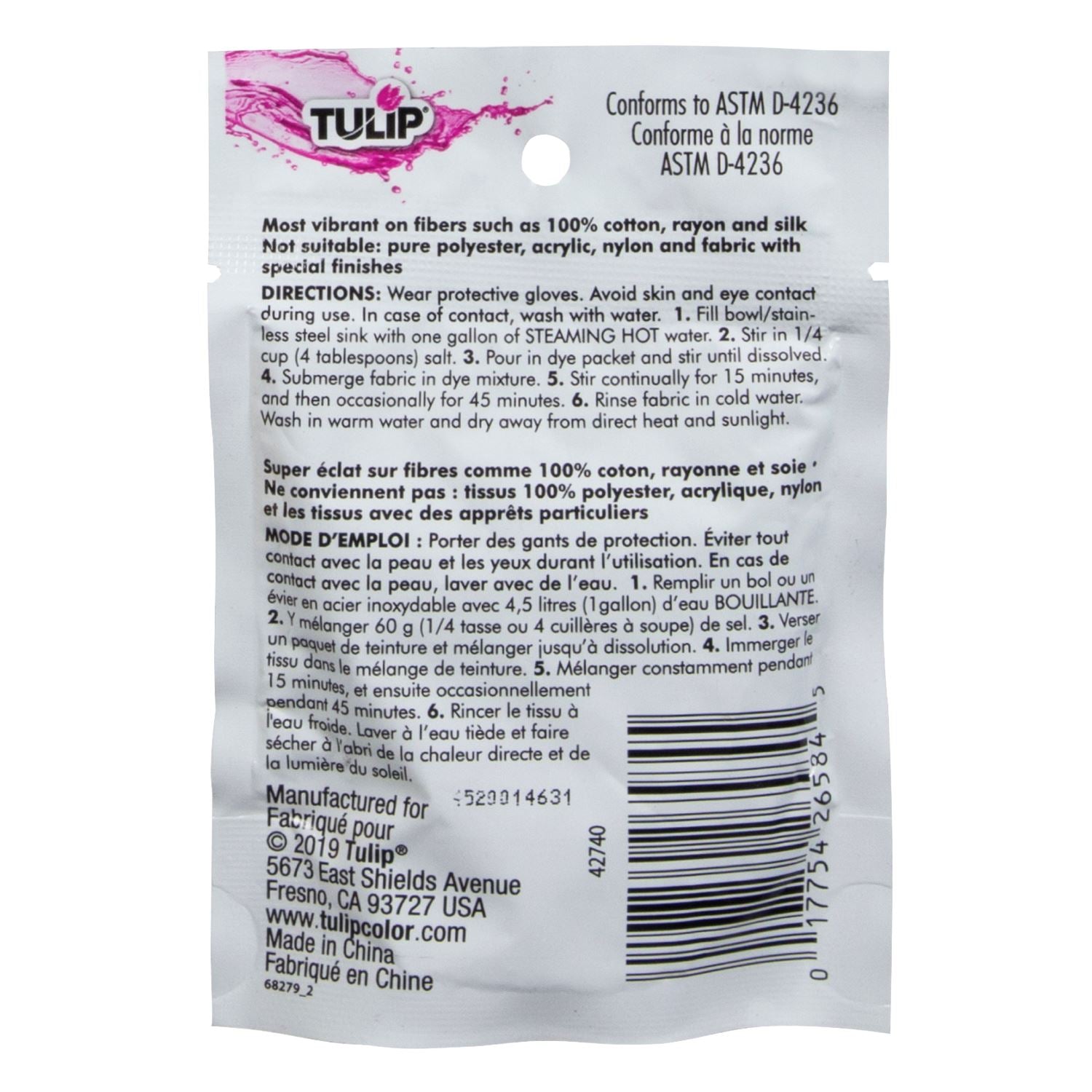 Picture of 42740 Tulip® Permanent Fabric Dye Bright Red