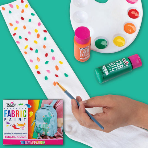 Picture of 48209 Tulip Brush-On Fabric Paint Rainbow 14 Pack